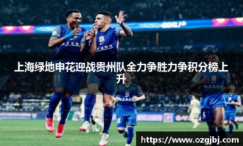 上海绿地申花迎战贵州队全力争胜力争积分榜上升